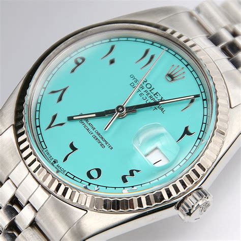 rolex arabic dial for sale|rolex tiffany arabic dial.